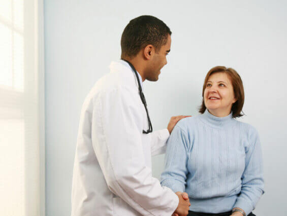 Doctor with a patient